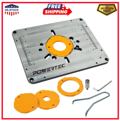 Aluminum router table insert - aluminum,