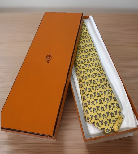 Hermes neck tie 100 silk - 100%,