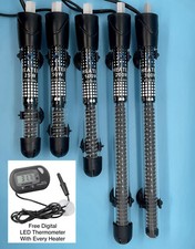 Aquarium Heater - Fish tank Heater 25w,50w,100w,200w,300w FREE TANK THERMOMETER