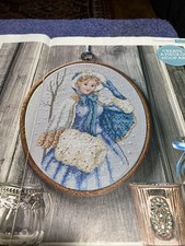 (ZX60) Christmas Victorian Lady Cross Stitch Chart