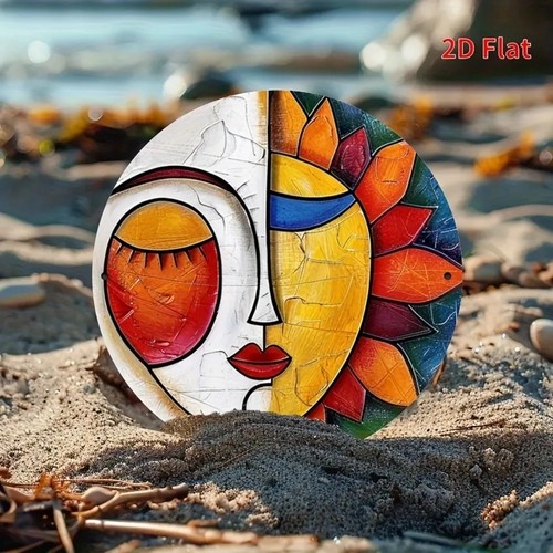 Abstract sun and moon metal - sun,