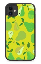 Retro Green Pears Rubber Phone Case Pear Fruits Fruit Patterning Pattern LP01