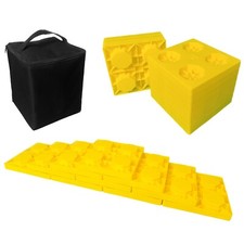 Caravan Levelling Ramp Blocks Corner Steady Leg Jack Stack Pads Feet Motorhome