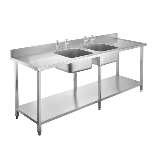 Stainless sink double bowl - sink,