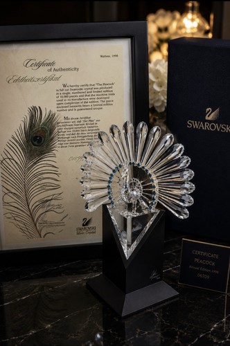 Swarovski 1998 peacock limited - peacock,