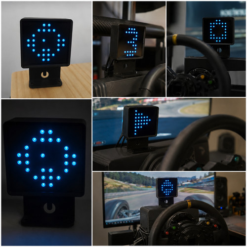 Sim racing dashboard flag - sim,