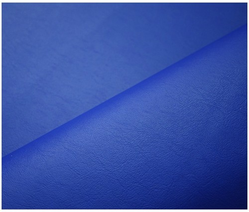 Royal blue smooth - faux, leather