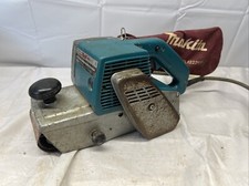Retro Makita Wolf Type 5573 110v Belt Sander 4” (100mm) With Dust Bag