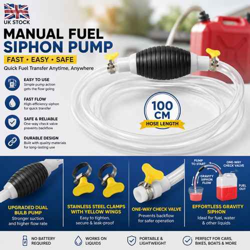 Hand siphon pump - hand,