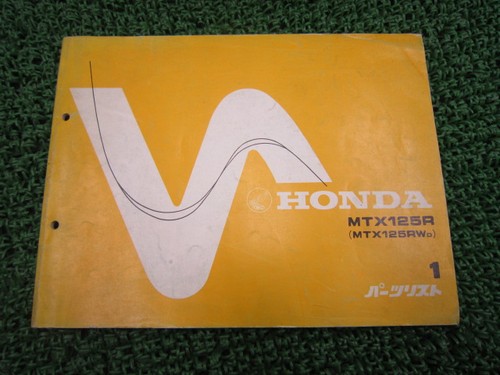 Honda mtx125r parts list 1st - mtx125r,