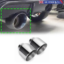 2X 4" Out Dual Wall Sports Exhaust Tail Pipe For BMW F32 F33 Audi A3 A4 VW Golf
