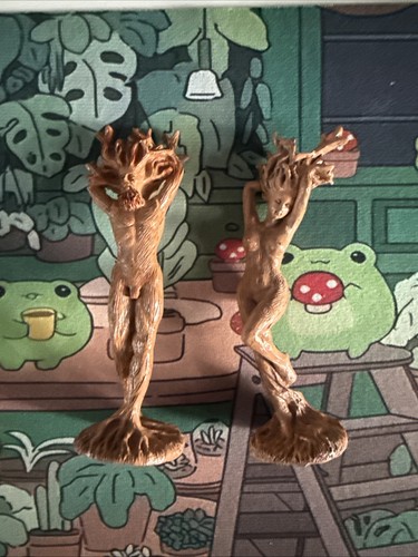 Small wooden god - and, goddess
