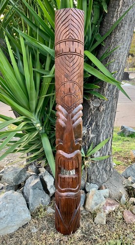 Tiki mask hawaiian styl hand - tiki,