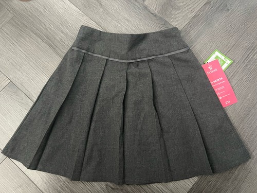 New girls grey pleated - new,