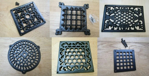 Rustic vintage old cast iron