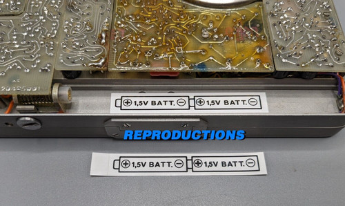 Nagra battery label - sn,