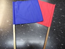 Red Blue & White Flags -