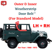 Set Toyota Land Cruiser FJ40 FJ45 (1968-1973) Weatherstrip Door Beltline Seal