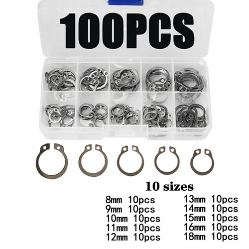 100pcs stainless steel - 100pcs,