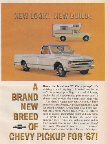 1967 chevy pickup brand new - a,