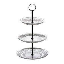 3 Tier Glass Cake Stand