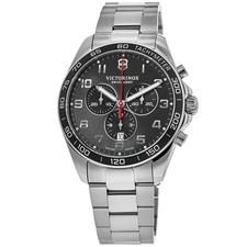 New Victorinox Swiss Army Fieldforce Classic Chrono Black Men's Watch 241899