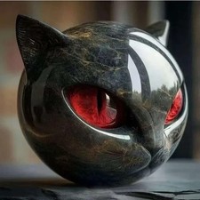 Black Cat Resin Stone Figurine