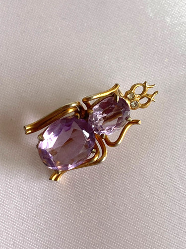 Antique victorian bug brooch - antique,