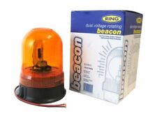 Ring Dual Voltage 12 Volt/24 Volt Rotating Safety Amber Flashing Beacon RCV9910