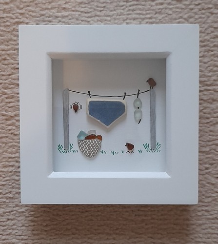 Sea glass pottery picture - sea, glass/sea