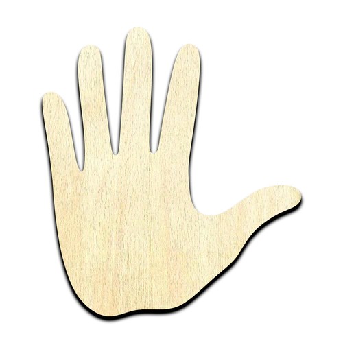 Hand laser cut out - hand,