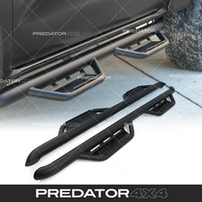 BLACK ROCK SLIDERS 4X4 STYLE SIDE STEPS RUNNING BOARDS FOR VW AMAROK MK2 2023+