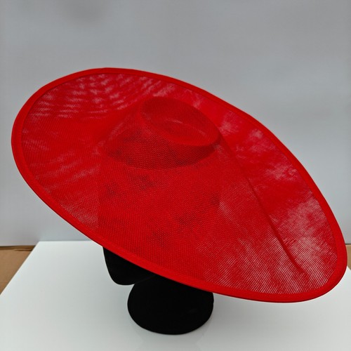 Red large fascinator hatinator - large,