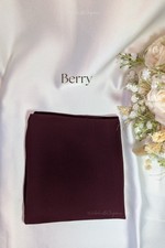 Berry Elastic Half Niqab -