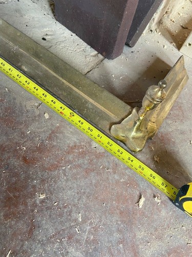 Brass gold fire surround with