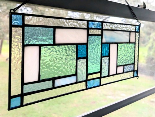 Stained glass modern panel - stained,