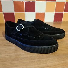 TUK Creepers Pointed Toe Monk Buckle Unisex Size 6UK    1950s style 