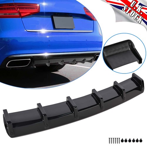 Glossy rear bumper diffuser - glossy,