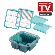 Genius Nicer Dicer Chef Professional Accessory Set 5 Piece Petrol