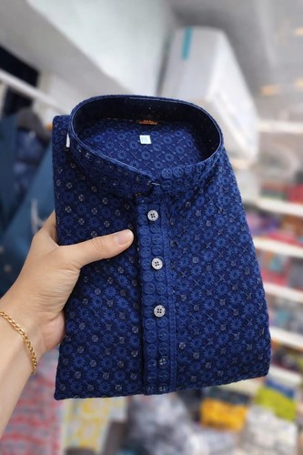 Men chikankari kurta - chikankari, pajama