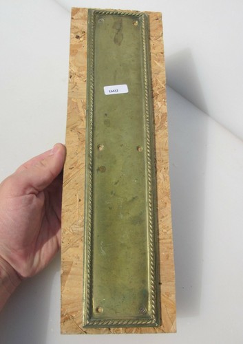 Victorian brass finger plates - brass,