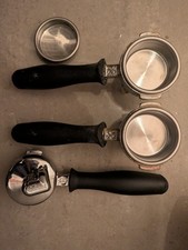 RANCILIO Portafilter Coffee Espresso Machine Handles single double spout set