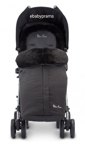 Silver cross reflex footmuff - silver,