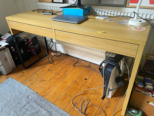 Ikea oak besta burs computer - burs,