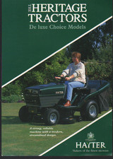 HAYTER Ride-0n Heritage Lawn Mower Tractors Brochure Leaflet