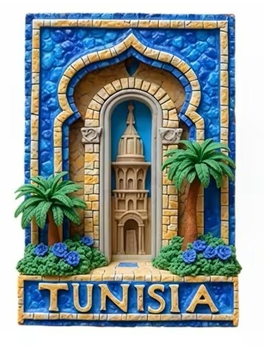 Fridge magnet tunisia themed - tunisia,