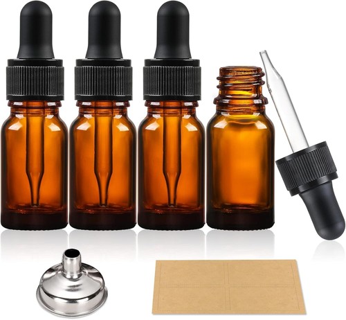 10ml amber brown - amber, glass