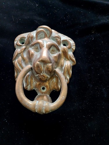 Lion head door knocker - head,