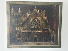 Exeter Cathedral At Night Oil