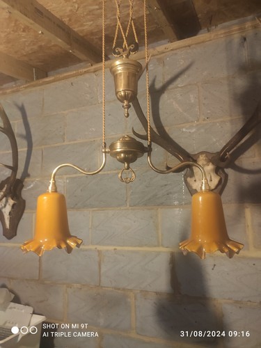 Antique rise and fall light - antique,